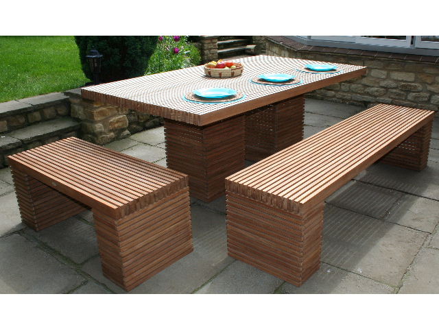 Table and Benches